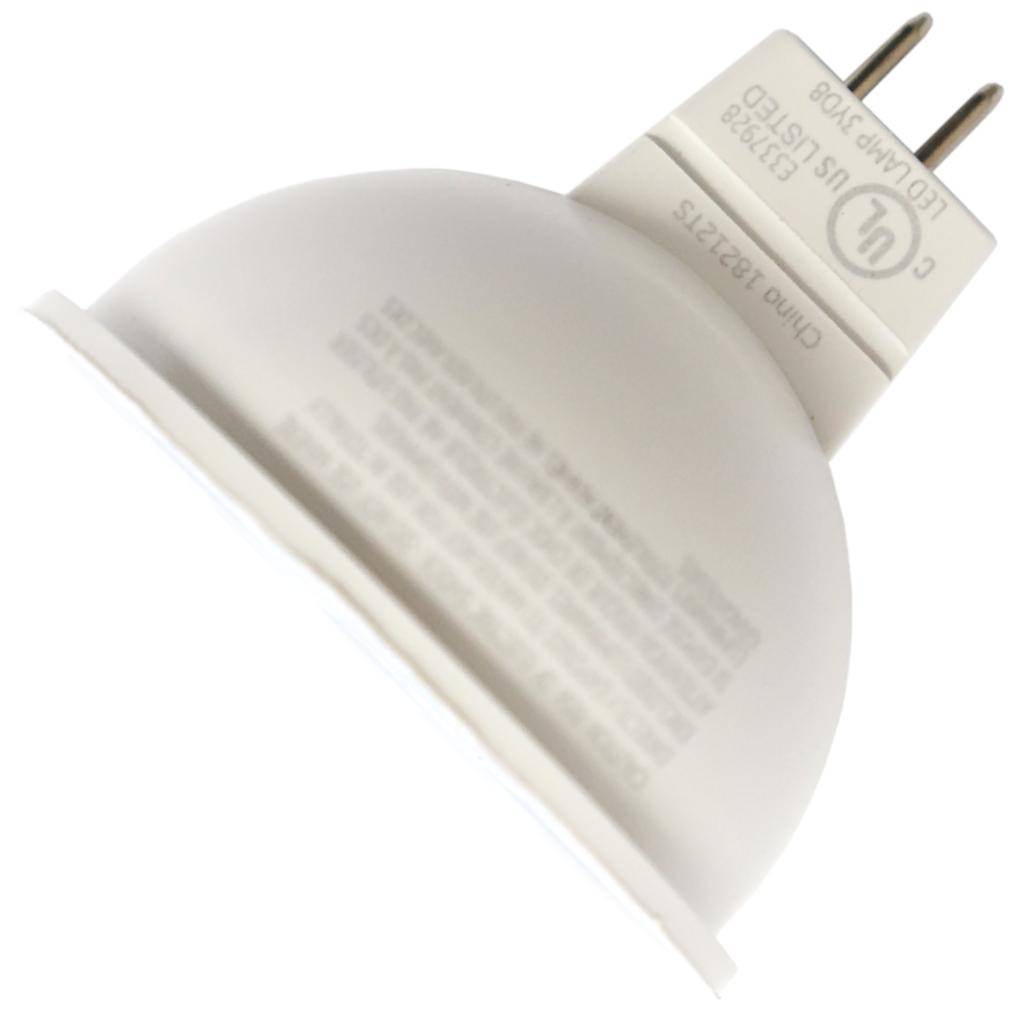4.5 watt 12 volt MR16 Bi-Pin Base 3000K Natural White Dimmable Flood LED 1