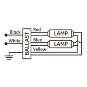 2 Lamp 347 volt T5 Fluorescent Ballast 2