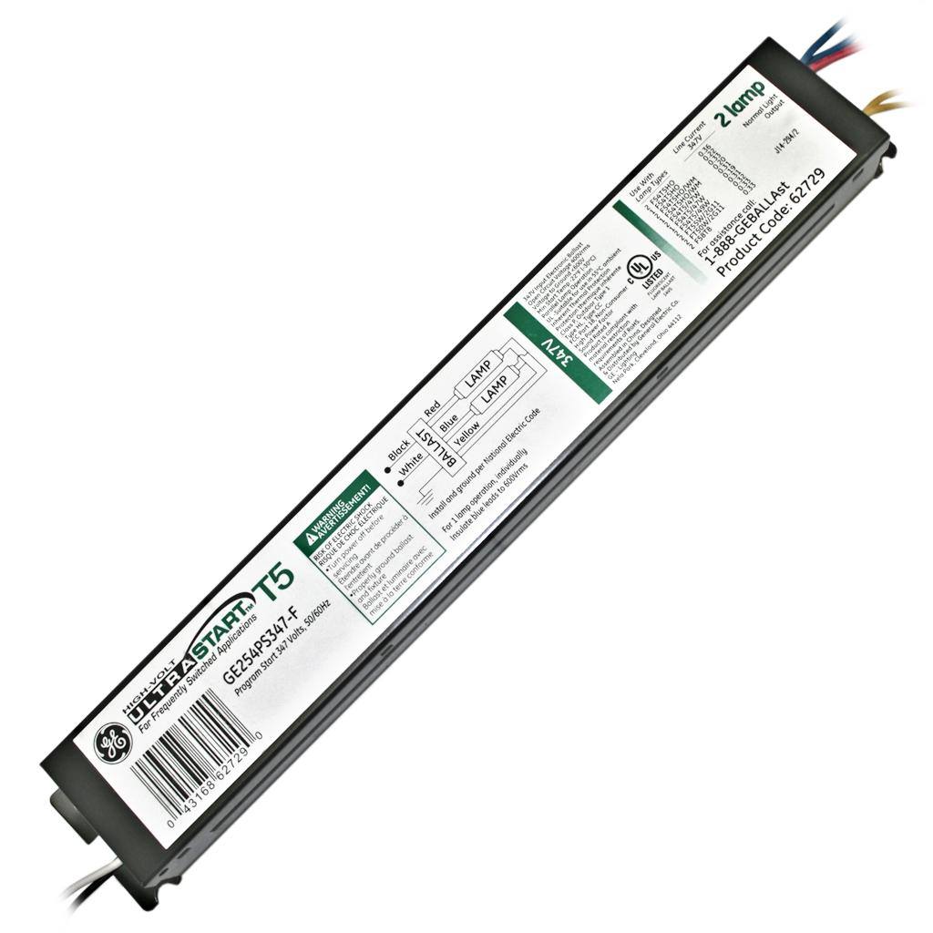 2 Lamp 347 volt T5 Fluorescent Ballast 1