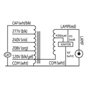 1 Lamp 50 watt 120/208/240/277 volt Metal Halide Ballast Kit 2
