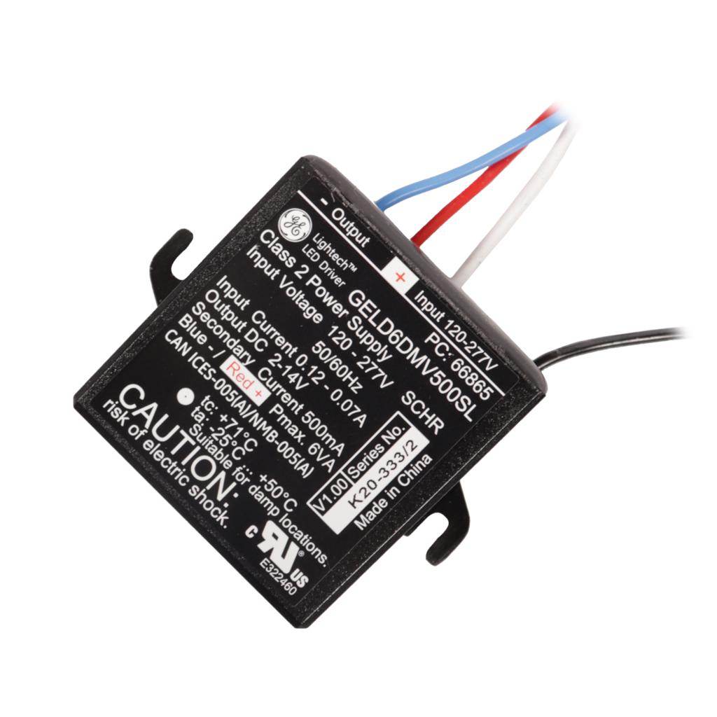 6 watt Output 120-277 volt Input Constant Current LED Driver 1