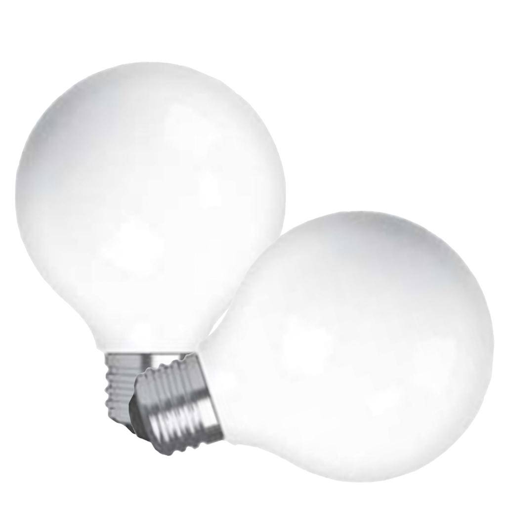 4 watt 120 volt G25 Medium Screw Base 2700K Warm White Dimmable LED (2 Pack) 1