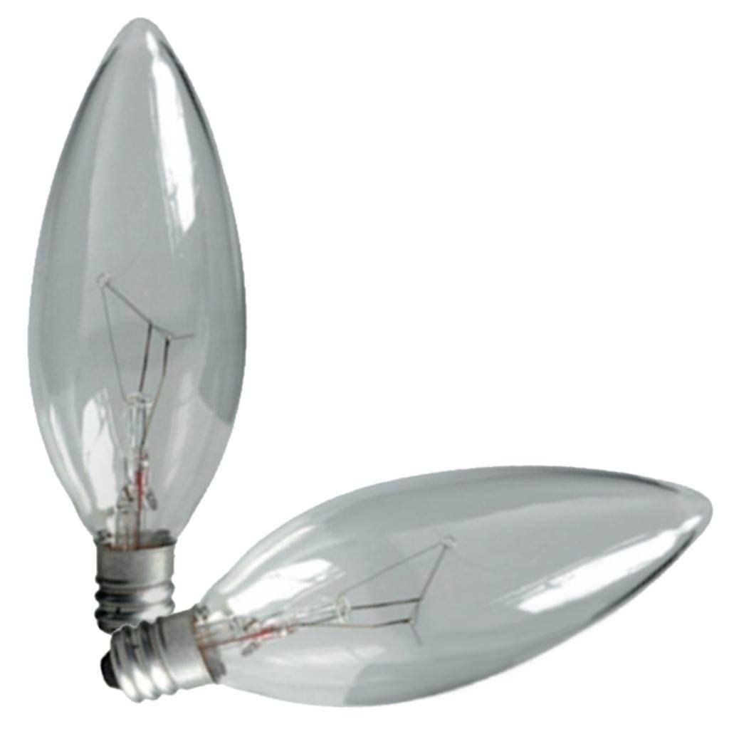 15 watt 120 volt B10 Candelabra Screw Base 2500K Warm White (2 pack) 1