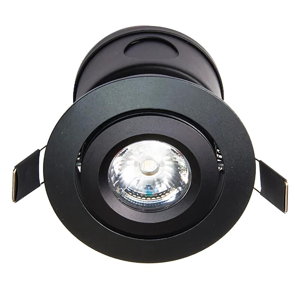 3.75" 6 watt 120 volt 3000K Natural White Black Finish LED Mini Downlight 1