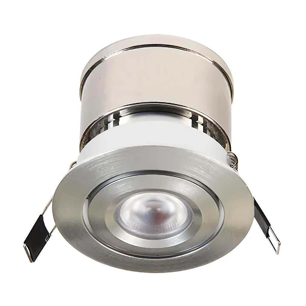 3.75" 6 watt 120 volt 3000K Natural White Brushed Aluminum Finish LED Mini Downlight 1