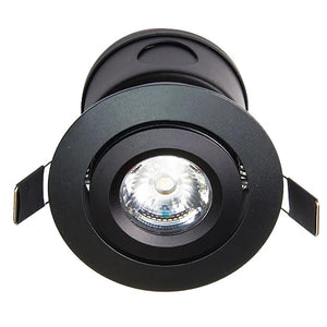3.75" 6 watt 120 volt 3000K Natural White Black Finish LED Mini Downlight 1