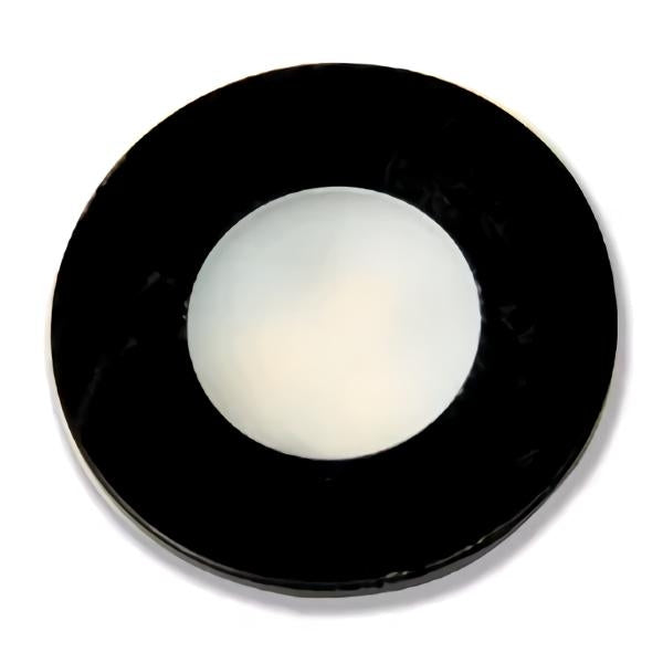 1.2 watt 12 volt 3000K Black Dimmable Mini Puck Light 1