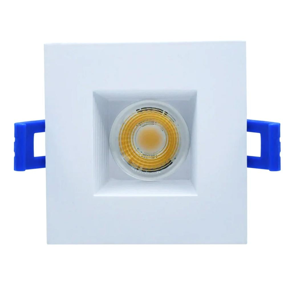 3.5" 8 watt 120 volt 2700K Warm White Square White Finish LED Mini Downlight 1
