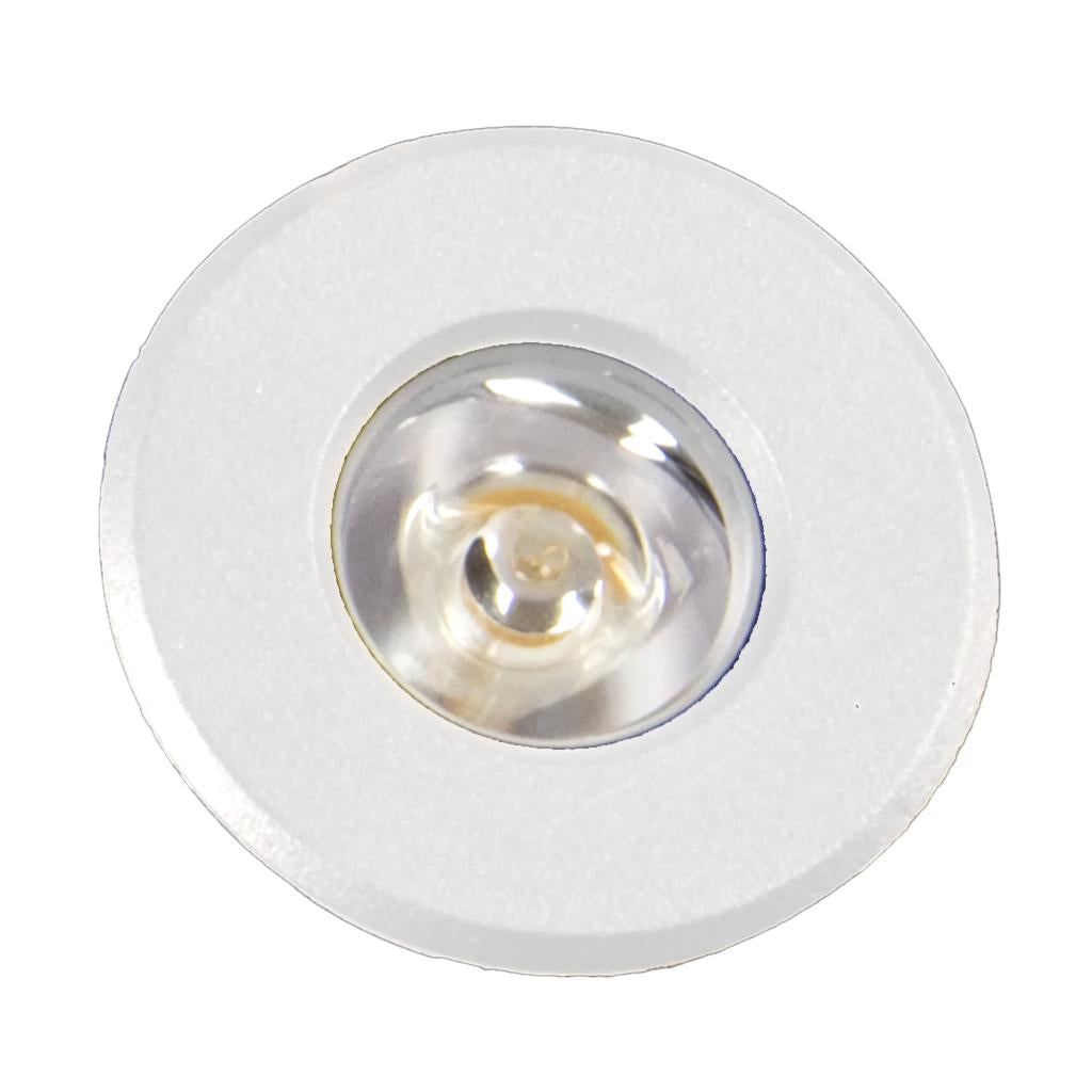 1 watt 12 volt 3000K Round White Dimmable LED Pathway Light 1