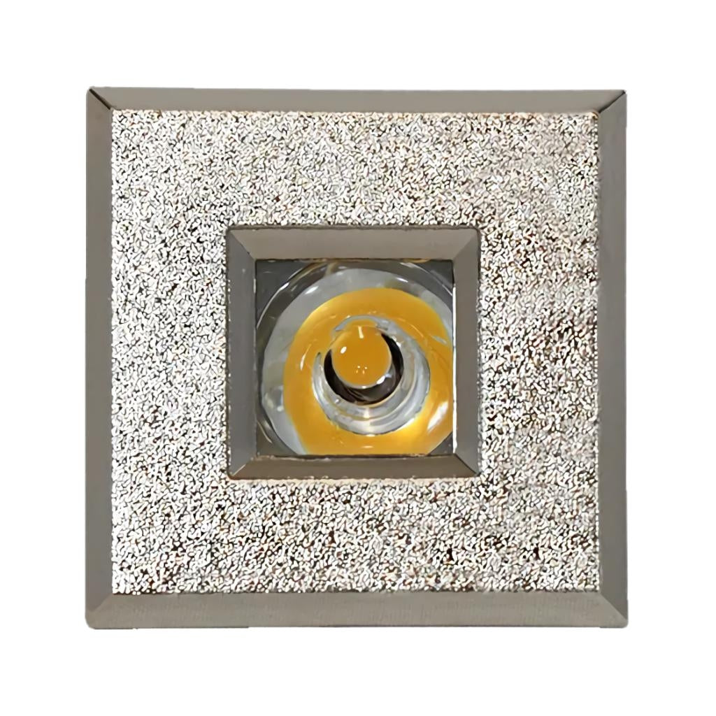 1 watt 12 volt 3000K Square Brushed Nickel Dimmable LED Pathway Light 1
