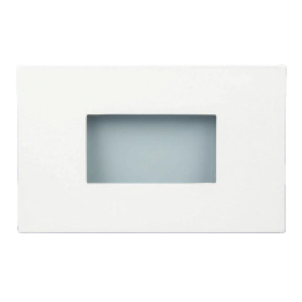 2 watt 120 volt 3000K Open White Finish Dimmable LED Step Light 1