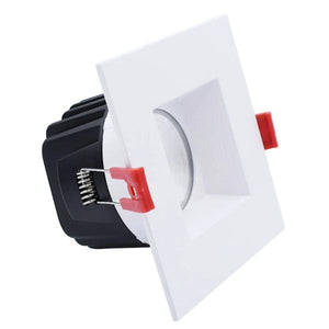 4.5" 15 watt 120 volt 2700K Warm White Square White Finish LED Downlight 2
