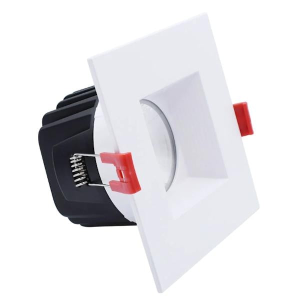 4.5" 15 watt 120 volt 2700K Warm White Square White Finish LED Downlight 2