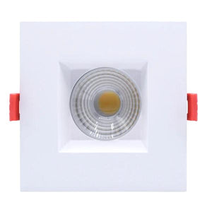 4.5" 15 watt 120 volt 2700K Warm White Square White Finish LED Downlight 1