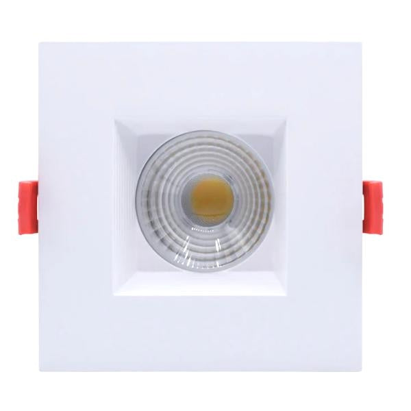 4.5" 15 watt 120 volt 2700K Warm White Square White Finish LED Downlight 1