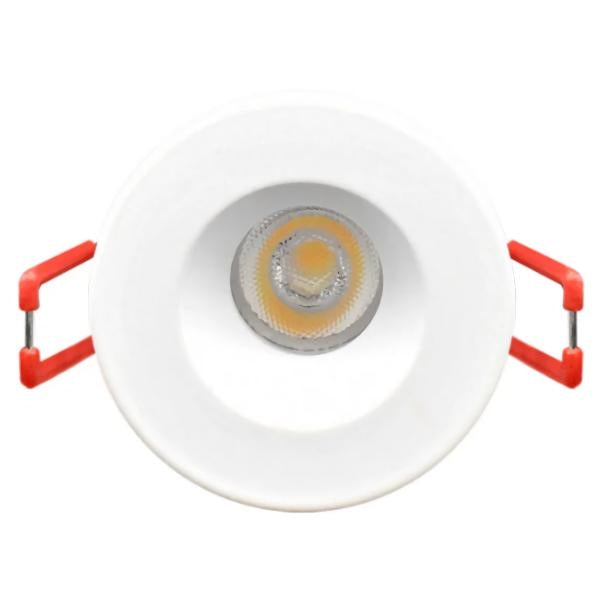 1" 7 watt 120 volt CCT Selectable White Finish Recessed LED Mini Downlight 1