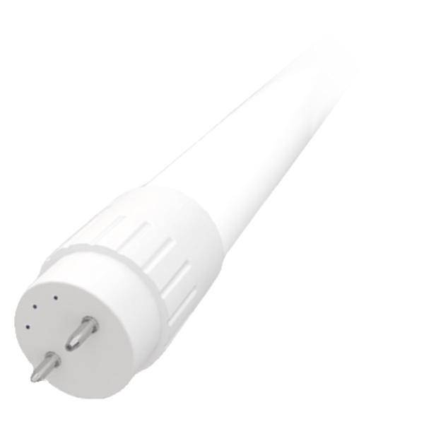 4' 11.5 watt 120/277 volt T8 Miniature Bi-Pin Base 5000K External Driver Daylight LED Light Bulb 1
