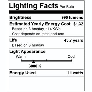 11 watt 120 volt PAR30 Medium Screw Base Black 3000K Natural White Dimmable Flood LED 2