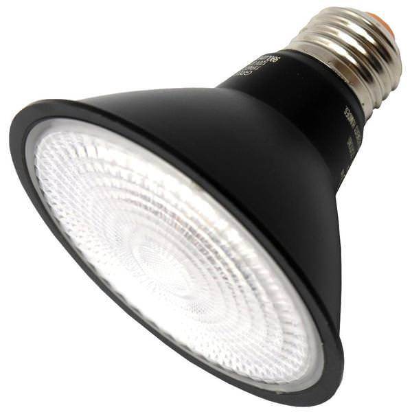 11 watt 120 volt PAR30 Medium Screw Base Black 3000K Natural White Dimmable Flood LED 1