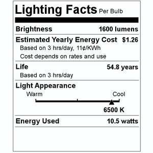 3' 10.5 watt 120/277 volt T8 Medium Bi-Pin Base CCT Selectable LED Light Bulb 2