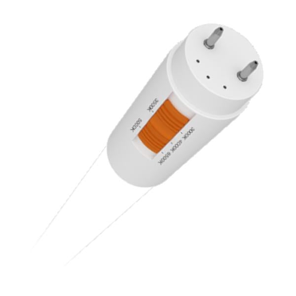 3' 10.5 watt 120/277 volt T8 Medium Bi-Pin Base CCT Selectable LED Light Bulb 1