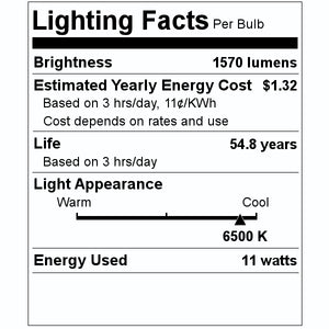 3' 11 watt 120/277 volt T8 Medium Bi-Pin Base CCT Selectable LED Light Bulb 2