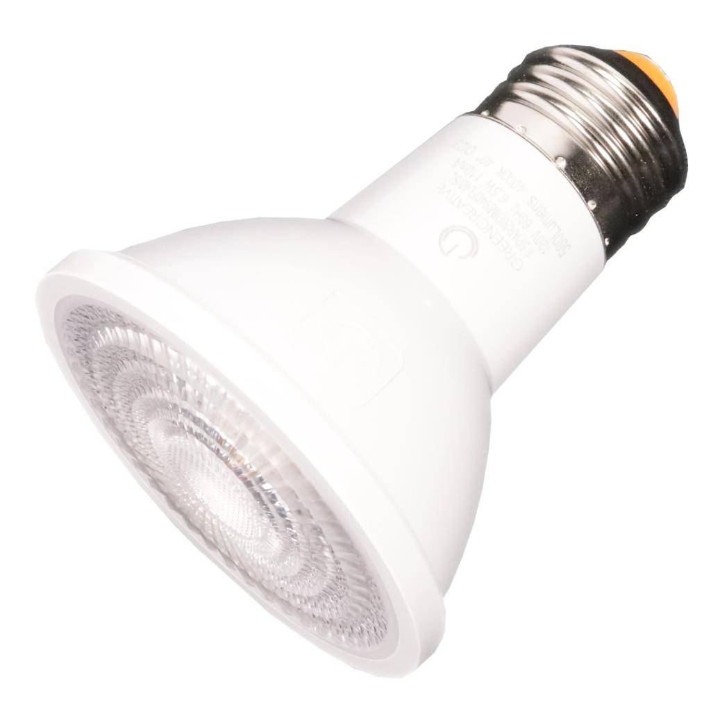 6.5 watt 120 volt PAR20 Medium Screw Base 2700K Warm White Swappable Lens Dimmable Flood LED 1