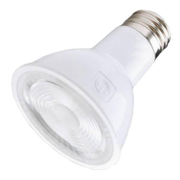 6.5 watt 120/277 volt PAR20 Medium Screw Base 4000K Cool White Swappable Lens Non-Dimmable Flood LED 1