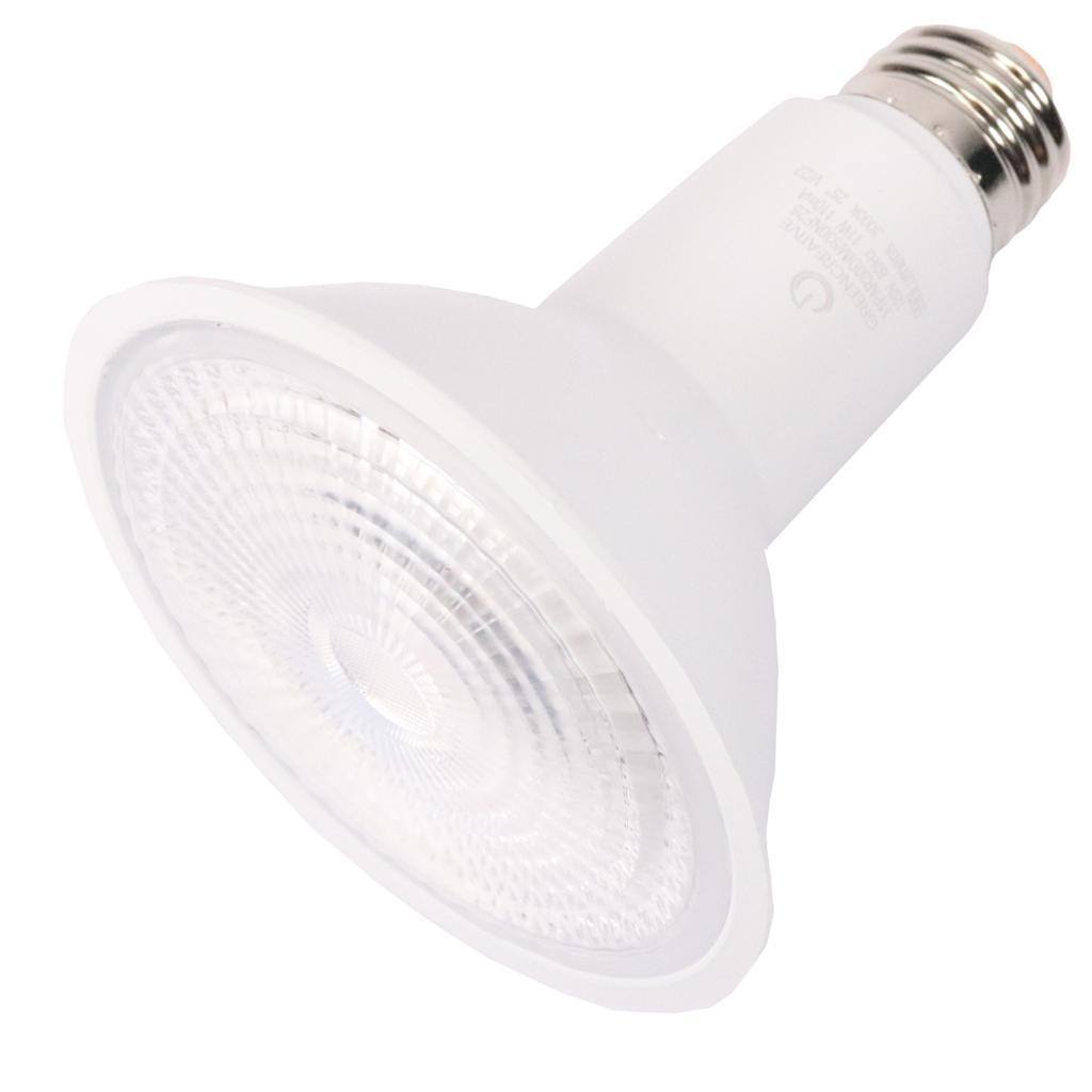 11 watt 120/277 volt PAR30 Medium Screw Base 3000K Natural White Swappable Lens Non-Dimmable Flood LED 1