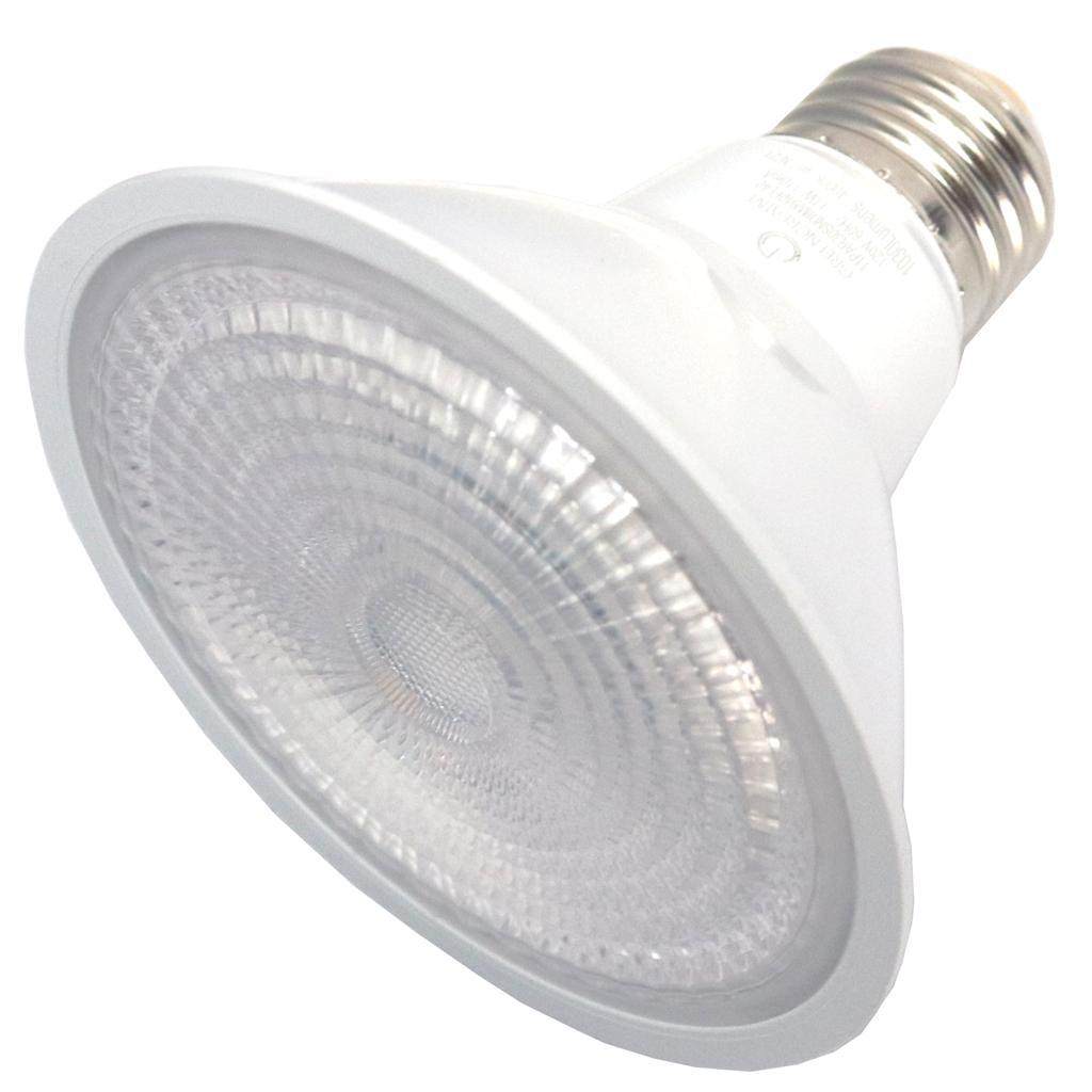 11 watt 120/277 volt PAR30 Medium Screw Base 3000K Natural White Swappable Lens Non-Dimmable Flood LED 1