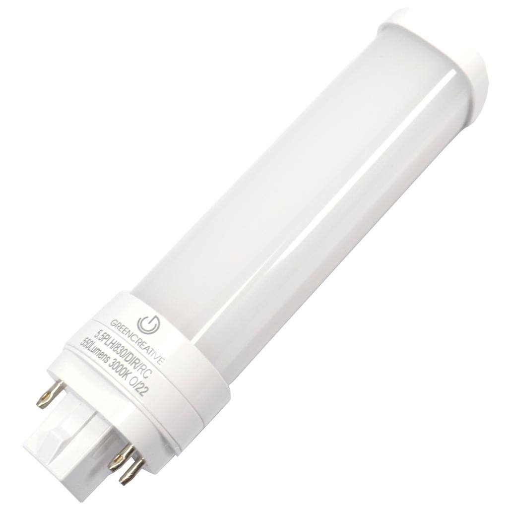5.5 watt PL 4 Pin Base 3000K Natural White Dimmable LED 1