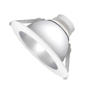 8" Clear Diffuse Trim White Flange Reflector 1