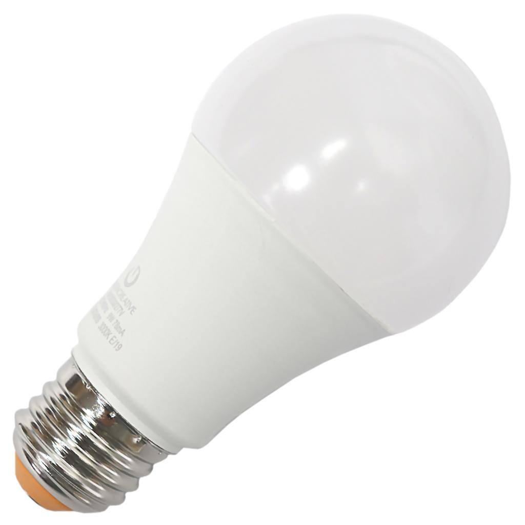 9 watt 120/277 volt A19 Medium Screw Base 3000K Natural White Non-Dimmable LED 1