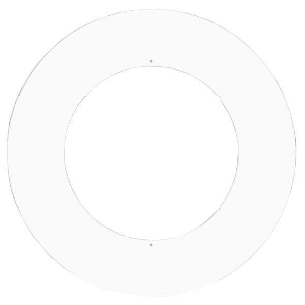 6.3" White Downlight Goof Ring 1