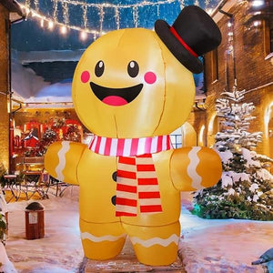 6.2' Gingerbread Man - Christmas Inflatable Lawn Decoration 2