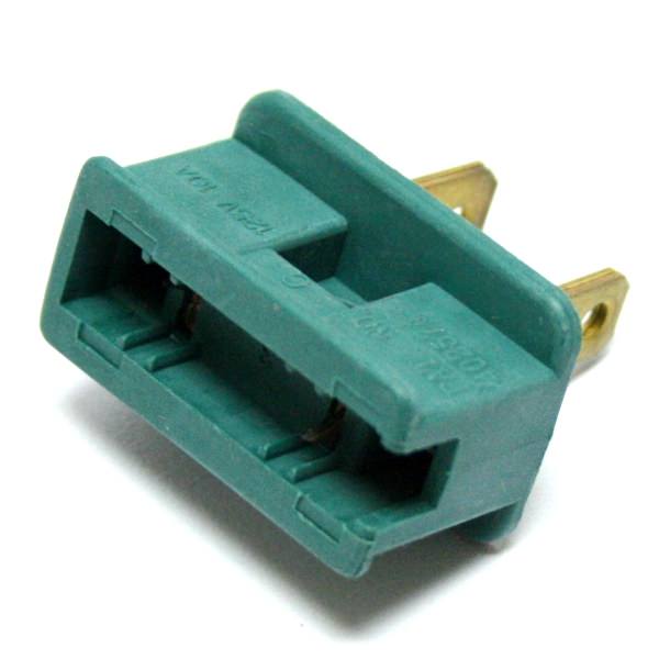 Green Male Polarized 10 Amp Zip Wire Plug (12 pack) for Christmas Set 2