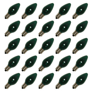 C7 Candelabra Screw Base Transparent Teal (25 pack) 1
