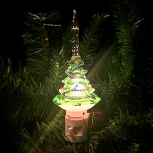 7" Christmas Tree Bubble Light Night Light 3