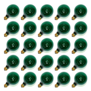 G40 Candelabra Screw Base Transparent Green (25 pack) 1
