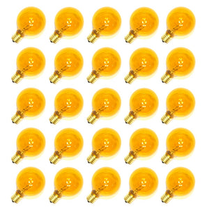 G50 Intermediate Screw Base Transparent Yellow (25 pack) 1