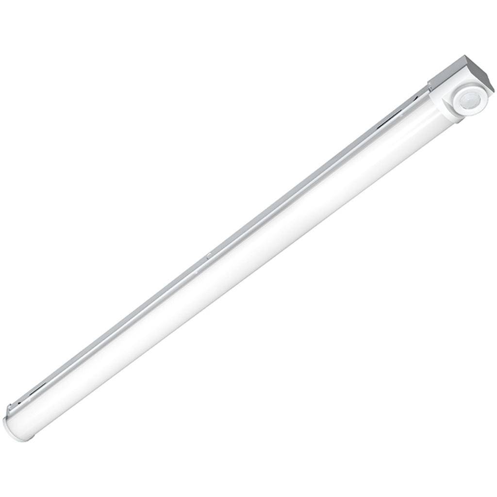 4' 34.4 watt 120/277 volt 5000K Daylight Dimmable Strip Light Fixture with Occupancy Sensor 1