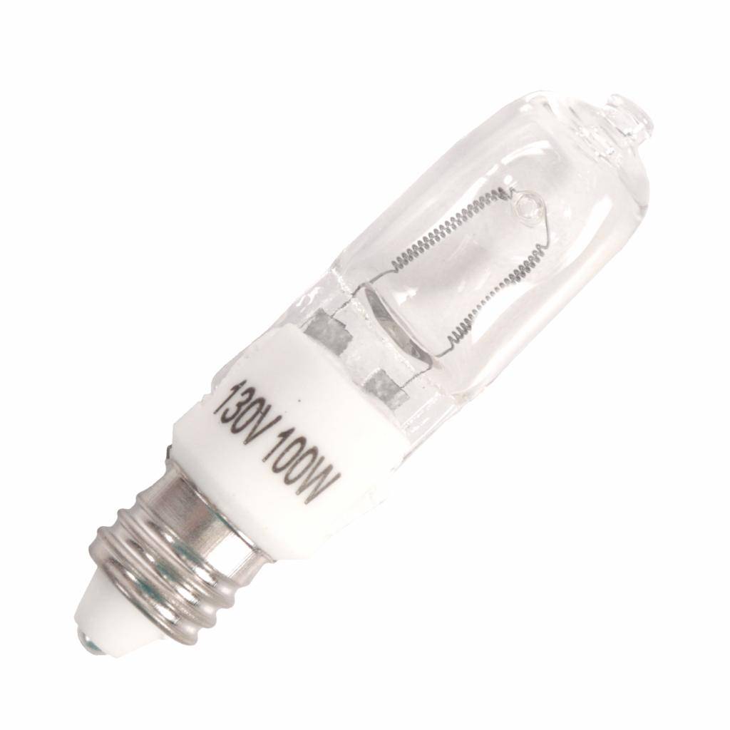 100 watt 120-130 volt T4 Miniature Candelabra Screw Base 1