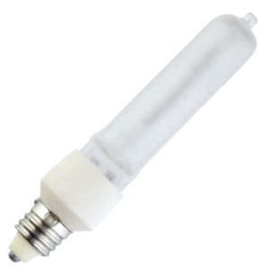 400 watt 130 volt T4 Miniature Candelabra Screw Base Frosted 1