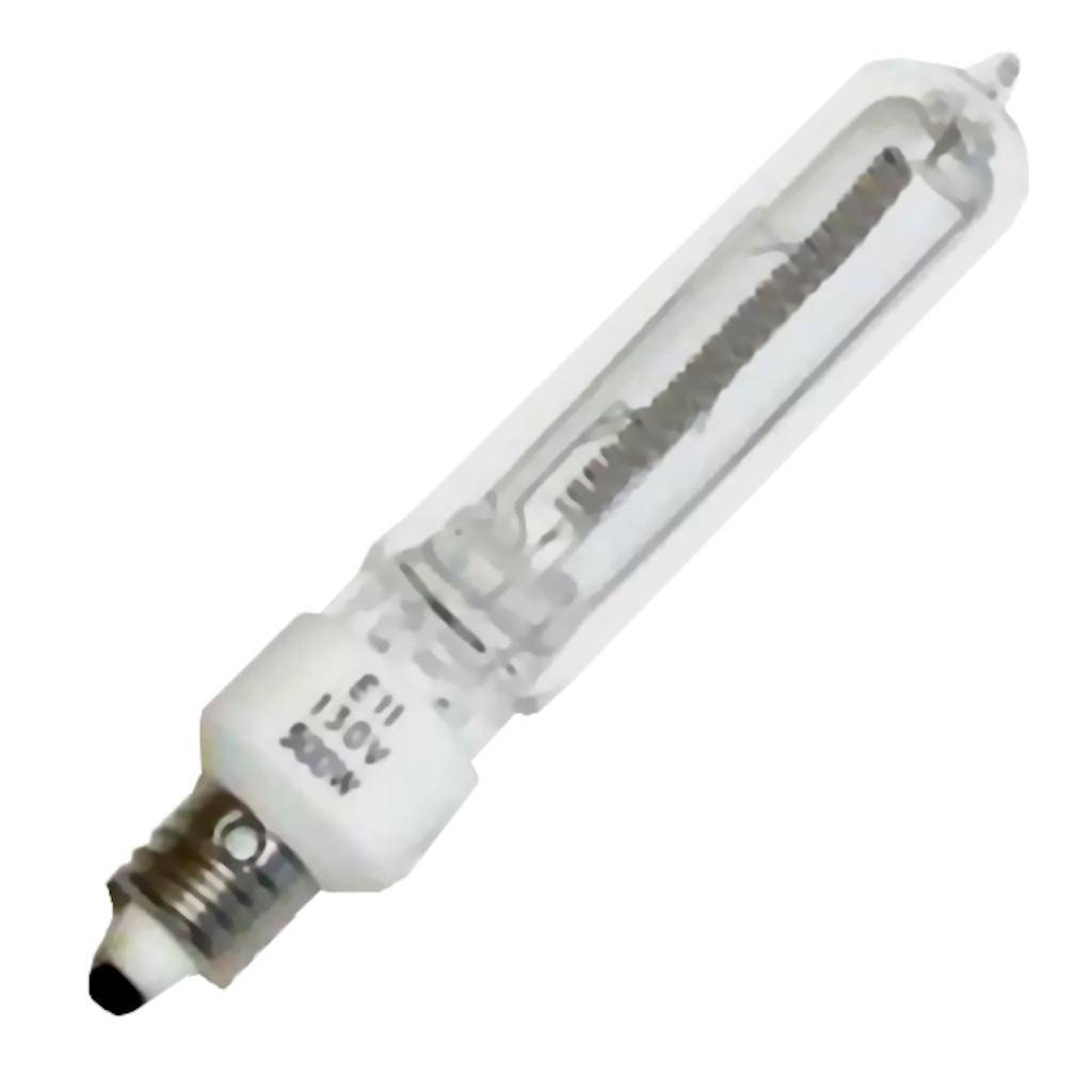 500 watt 130 volt T4 Miniature Candelabra Screw Base 1