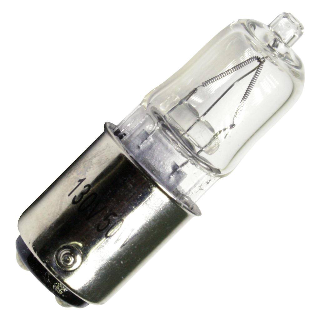 50 watt 130 volt T4 Double Contact Bayonet Base Clear 1