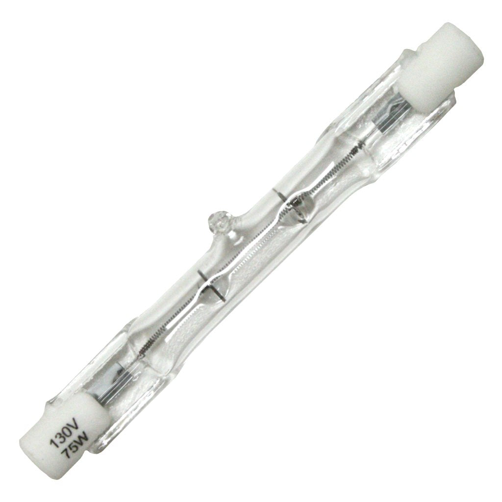 75 watt 130 volt T3 Recessed Single Contact Base Clear 1