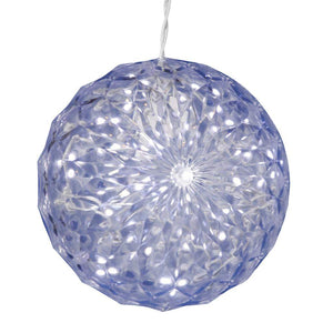 30 Light 6" LED Polar White Crystal Ball 1