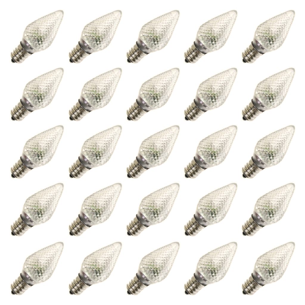 C7 Candelabra Screw Base Cool White LED (25 pack) 1