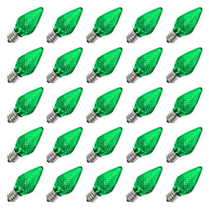 C7 Candelabra Screw Base Green LED (25 pack) 1