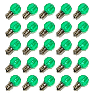 G30 Intermediate Screw Base Green LED (25 pack) 1
